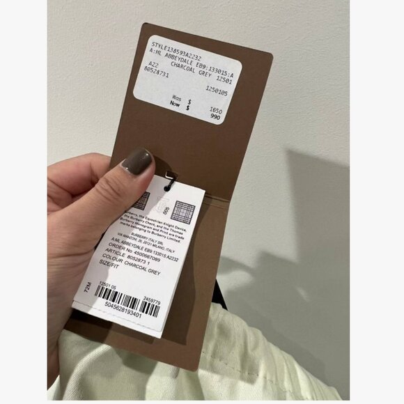 NWT Authentic Burberry Grey Leather Embossed Abbeydale Backpack Bag - Picture 2 of 11